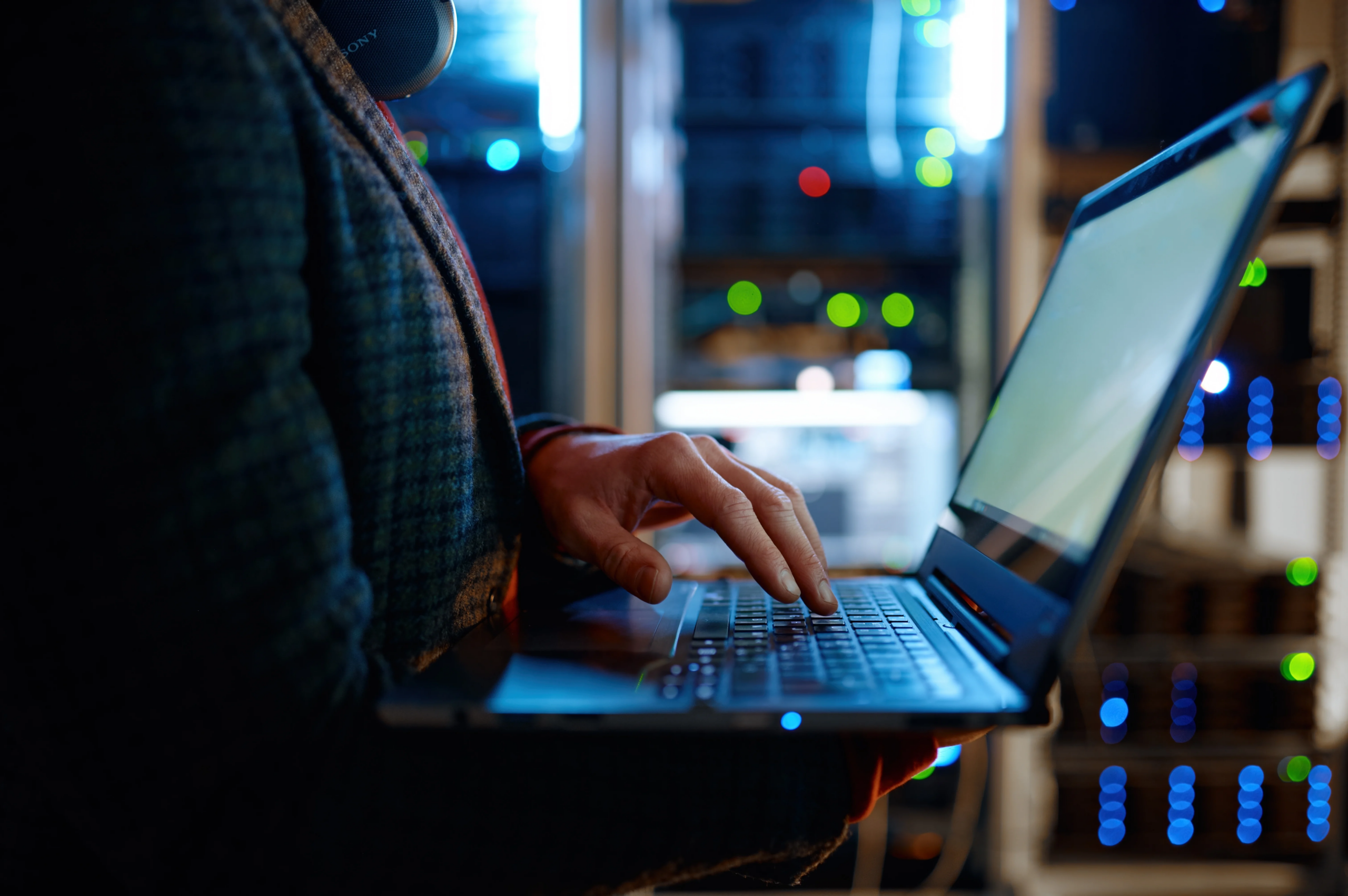 Person using laptop